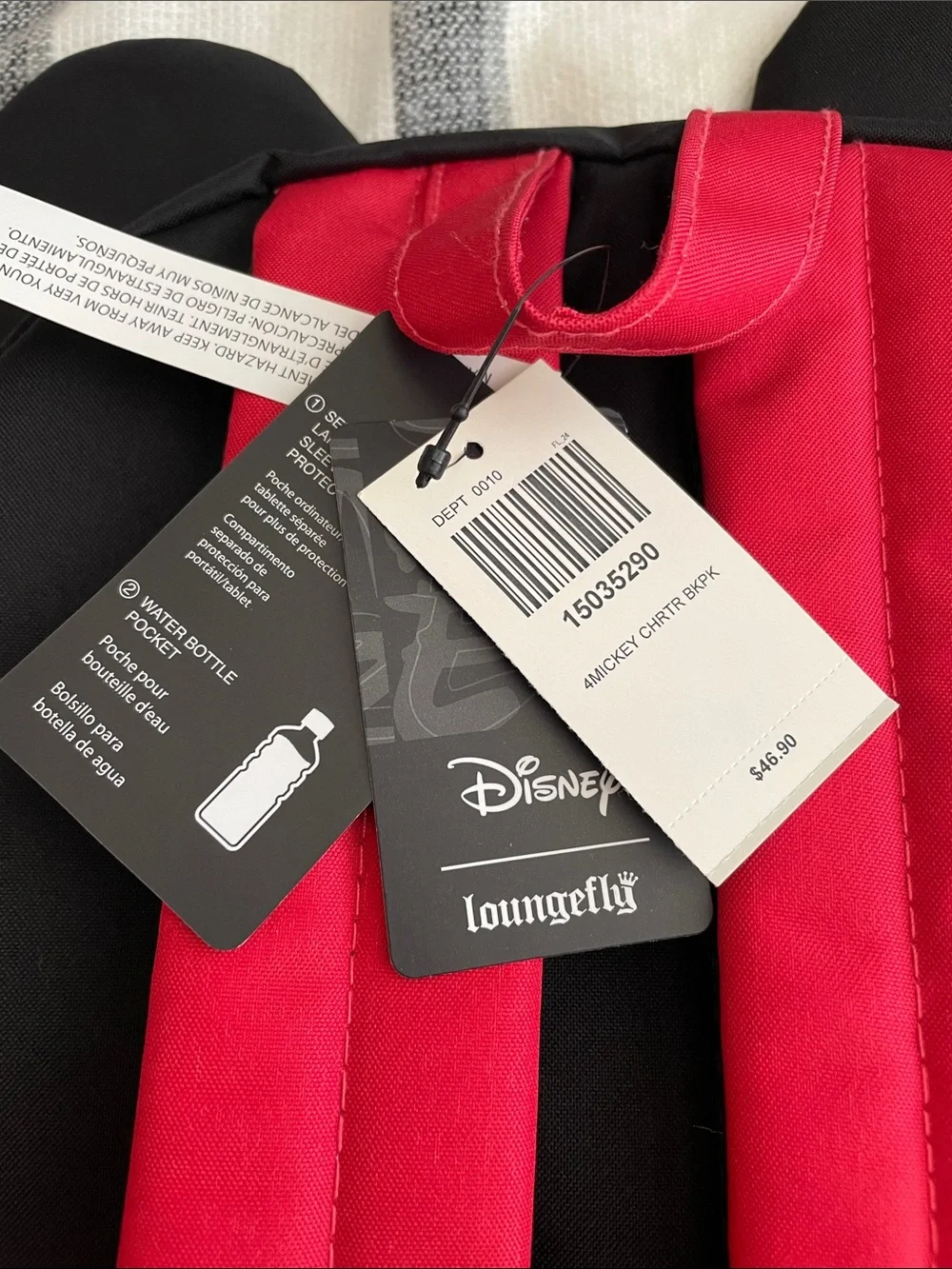 Loungefly Mickey Mouse Face Laptop Backpack with Ears